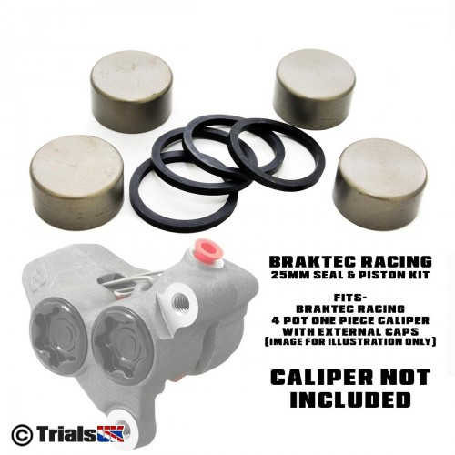 Braktec Front Caliper 25mm Repair Kit - GasGas Factory/Racing/GP - TRS RR - Vertigo