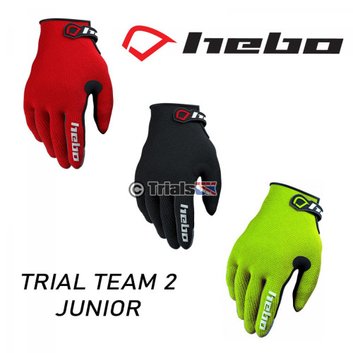 Hebo Junior Team II Trials Riding Gloves - In 3 Colours