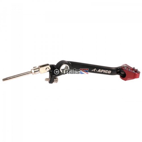 Apico ELITE Beta Evo 80/Rev 80 Rear Brake Lever - Black/Red - 2008 - Onwards