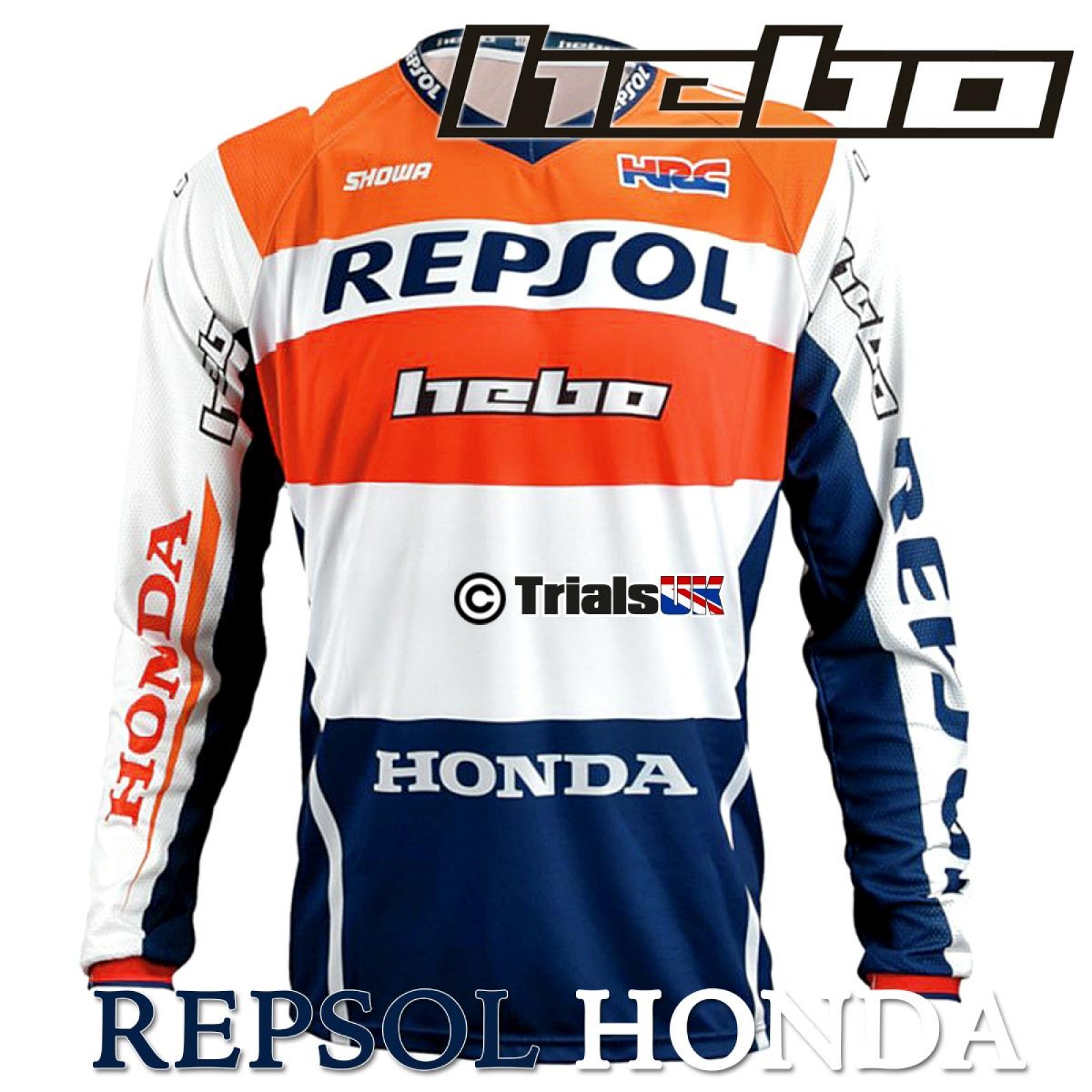 Hebo Official Team Repsol Montesa Trials Motorcycle Motor Bike Shirt Jersey 