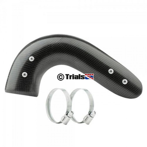 Jitsie GasGas Carbon SHORT Exhaust Guard - TXT PRO/RAGA/RACING/FACTORY/GP - 2005 to 2022