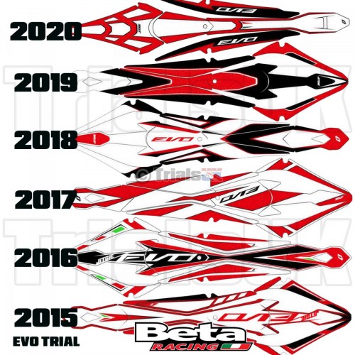 Jitsie Beta Evo FRONT and REAR Mudguard Stickers