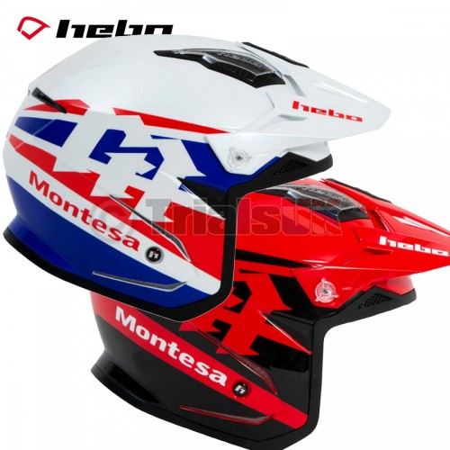 Hebo 2023 AIR MONTESA CLASSIC Zone 5 Trials Helmet With Visor