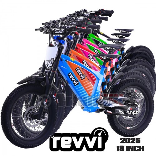 REVVI 18 Inch Electric Balance Bike 36V Lithium Battery Powered Offroad Bike