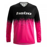 Hebo 2024 PRO24 DRIPPED Trials Riding Shirt - Pink
