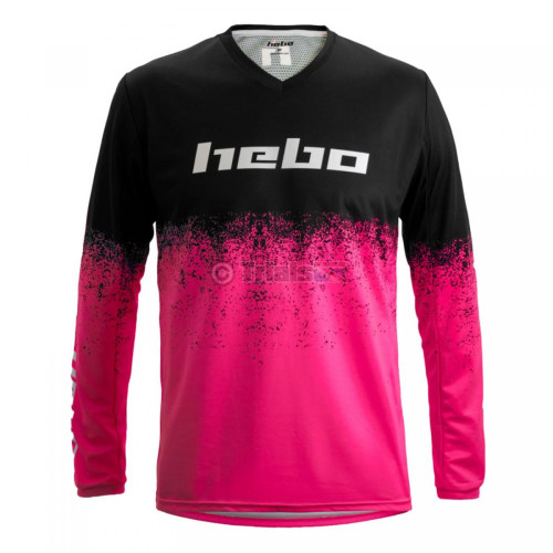 Hebo PRO24 DRIPPED Trials Riding Shirt - Pink