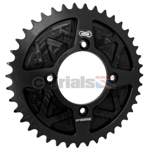 AFAM Solid Rear Trials Sprocket - FIM Approved - 4 Hole 520 Pitch