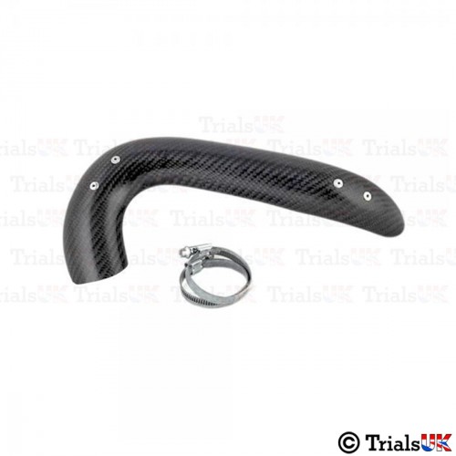 Jitsie GasGas Carbon Long Exhaust Guard - TXT PRO/RAGA/RACING/FACTORY/GP - 2005 Onwards