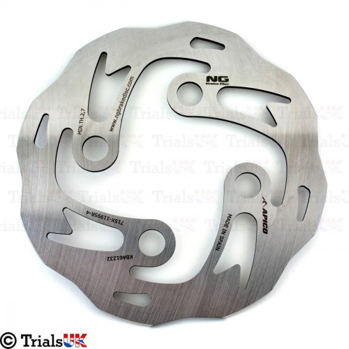 NG Trials RACING WAVY Front Brake Disc - GasGas Sherco TRS Vertigo Scorpa