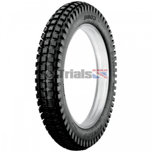 Dunlop D803 GP Tubeless Rear Trials Tyre - 18/400