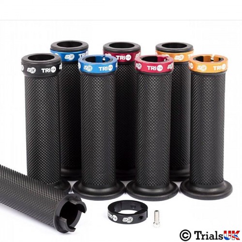 S3 Tri Fix Grips With Anodised Clamp - In 4 Colours