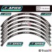 Apico Heavy Duty Wheel Rim Sticker Kit for 18 and 21 Inch trials rims