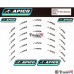 Apico Heavy Duty Wheel Rim Sticker Kit for 18 and 21 Inch trials rims