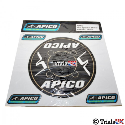 Apico Rear Wheel Sprocket Safety Sticker 40T - 48T