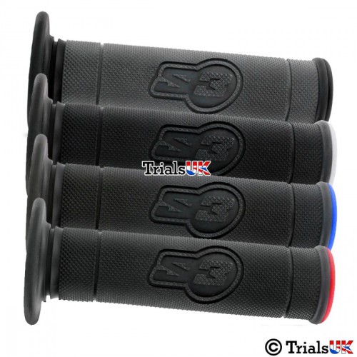 S3 Professional Trials Grips Six Day 6D Asymmetrical Trials Grips 