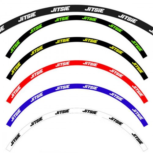 Jitsie Front And Rear Wheel Rim Sticker Set