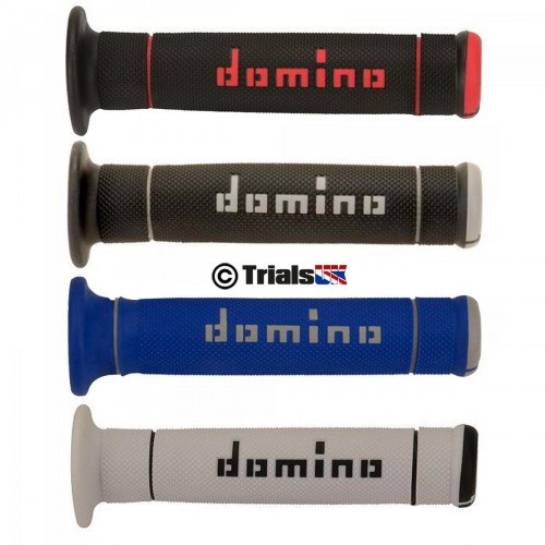 Domino Dual Compound Pro Trials Grips - Closed Ends - In 4 Colours