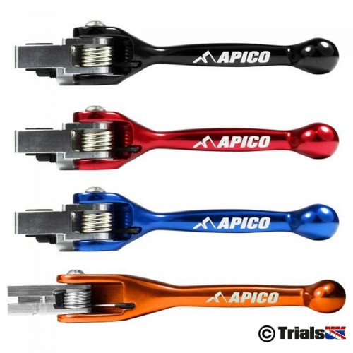 Apico Trials Flexi Brake And Clutch Lever Set - Fold Back levers