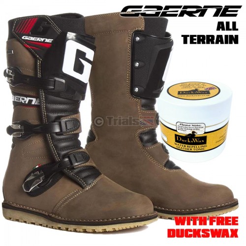 Gaerne All Terrain Goretex Trials Boots with FREE Ducks Wax and Applicator