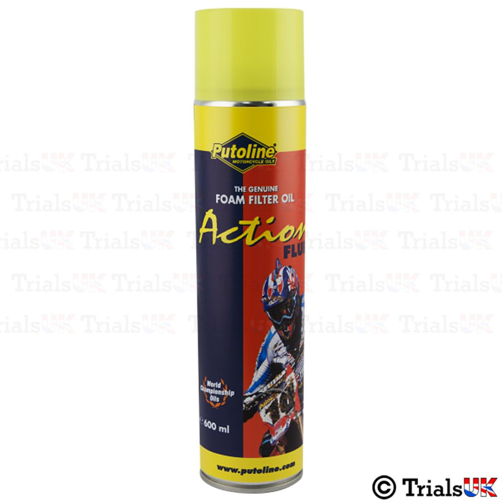 thumbnail image 2 of Putoline Action Fluid MX Foam Air Filter Oil - 1 Liter Tin - For Motocross & Off-Road 2 of 5