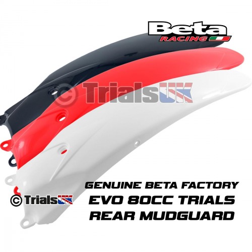 Beta Evo80 Rev80 Rev50 Trials Rear Mudguard Fender in 3 Colours